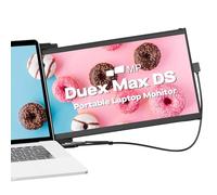 Duex Max DS - Monitor portátil para portátil, actualización 2025: píxeles móviles Full HD IPS de 14.1 pulgadas, monitor dual para portátiles, USB C/USB A/HDMI, compatible con Windows/Apple