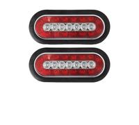 DUEYUU Luz Trasera 2 uds 6,3 Pulgadas 23LED luz Trasera de Advertencia 10-30V Ovalada para Freno de Remolque de camión para Indicadores de señal reemplazo de luz