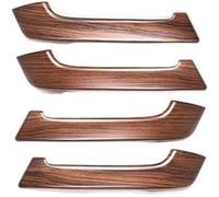 DUEYUU Manijas interiores de las puertas del coche 4 piezas de decoración para manija puerta interior coche para Toyota para Land para Cruiser para Prado(Pine Wood Grain)