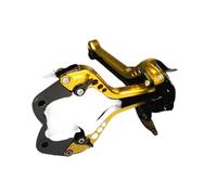 DUEYUU Palanca de embrague de moto Accesorios para palanca de embrague freno corta/larga ajustable para motocicleta para Yamaha CNC(Golden-177mm)