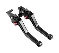DUEYUU Palanca de embrague de moto Palancas de embrague freno ajustables CNC para YAMAHA MT125 MT-125 MT 125 2014-2021(Short-black)