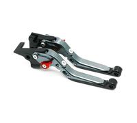 DUEYUU Palanca de embrague de moto Palancas de embrague freno plegables extensibles ajustables para accesorios motocicleta ER6N(Bkslbksl)