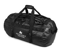 Duffel Bolsa de Viaje y Deporte Convertible en Mochila - Duffle Bag - The Friendly Swede (Capacidad: 30l/ 60l/ 90l) (90L Negro)