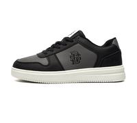 Duffer St. George Legacy Hombre Zapatillas Punta Baja Estilo Informal Negro