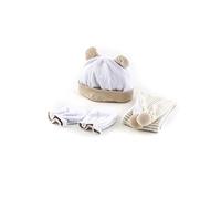 DUFFI BABY | Conjunto de Primera Puesta para Bebé 0-6 Meses - Set de Regalo Invierno Estampado 3 Piezas: Sombrero, Manoplas y Peucos - Suave y Cómodo