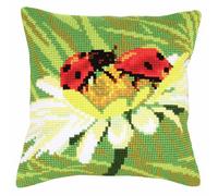 Duftin Coccinelle Sur manzanilla Kits de Bordado, Algodón, Multicolor, 50 x 45 x 0.1 cm