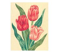 Duftin Tapiz Impreso A Summer's Day, de Collection D'Art, 100% algodón, Blanco, 20 x 25 x 0.1 cm