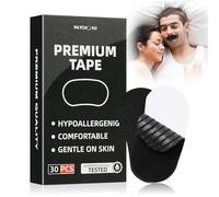Dufuso Cinta Bucal para Dormir 30 Piezas, Anti Ronquidos Tiras Bucales Antirronquidos, Mouth Tape for Sleeping, Desarrolla el Hábito de la Respiración Nasal