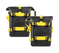 DUFWEHR Bolsa Cuadro Motocicleta para NC750X para NC700X para CB650R para CBR650R Bolsa Parachoques Impermeable 5L-8L Barra Choque Marco Lateral Almacenamiento Herramientas(2PCS Black Yellow)