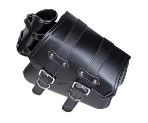 DUFWEHR Bolsa Cuadro Motocicleta para Sportster XL 883 1200 48 72 Alforjas De Cuero PU Motocicleta Bolsa para Herramientas Lateral Sillín Equipaje Izquierda/Derecha(A Right)