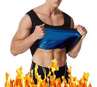 DUGEGAYL Trajes de sudoración para Fitness, Chaleco Sauna Hombre, Camiseta Reductora Adelgazante Pare Gym Running Fitness