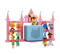 DUHARS Estanteria Infantil para Tonies & Toniebox Figuras, Estanterias Castillo de Pared Infantiles Espacio para hasta 35 Figuras, Baldas Pared para Dormitorio Infantil, Habitación Niños, Sala Juego