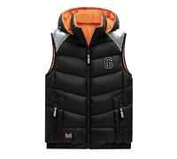 DUHENWU Chaleco para hombre con capucha, cálido, sin mangas, chaleco para hombre, chalecos para hombre, chaleco acolchado, chaleco de plumón, chaleco para hombre al aire libre, chaleco softshell