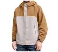 DUHENWU Chaqueta de entretiempo para hombre, otoño, chaqueta softshell de manga larga, cortavientos, transpirable, chaqueta funcional con capucha, chaqueta de ocio, básica, bolsillos, chaqueta bomber