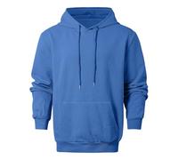DUHENWU Hoodie Herren Pullover mit Kapuze Basic Hoodie Herbst Winter Langarmshirt Sport Sweatshirt Classic Einfarbig Sweatjacke Freizeit Taschen Tops Kapuzenpulli Hoody Männer, O azul., 3XL