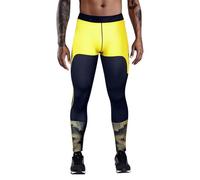 DUHENWU Pantalones para hombre elásticos con bolsillos para motocicleta, mallas de compresión, largas, para correr, ciclistas, leggings de running, impresión 3D, ligeras, para correr, pantys, O
