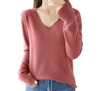 DUHGBNE Jersey Cachemira Mujer Pullover Mujer Cuello Alto Cashmere Suéteres Navidad Ropa otoño