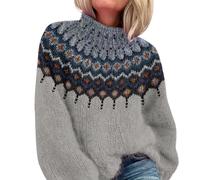 DUHGBNE Jersey de Lana Mujer Invierno Suéter Mujer Oversize Talla Grande Ajuste Skinny Jersey Fino