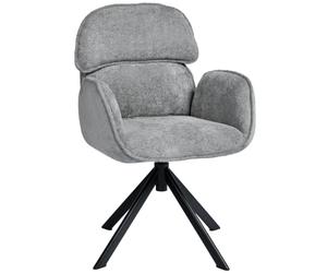 Duhome Sillas de comedor giratorias 360° de terciopelo gris claro