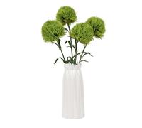 DuHouse 4 Tallos Artificiales de Dianthus Artificiales realistas para decoración del hogar, Cocina, Boda, Patio (Verde Claro)