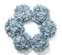 DuHouse Cabezas de hortensias Artificiales de Seda más Grandes con Tallo, Flores de hortensias Falsas para Boda, hogar, jardín, Centro de Mesa, Paquete de 6 (Gris Azul)