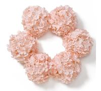 DuHouse Cabezas de hortensias Artificiales de Seda más Grandes con Tallo, Flores de hortensias Falsas para Boda, hogar, jardín, Centro de Mesa, Paquete de 6 (Rubor)