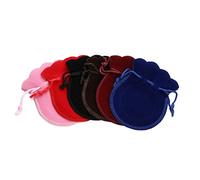 Duiaynke 6 bolsas con cordón para organizar el polvo, bolsa de terciopelo para caramelos, aretes y joyas (M)