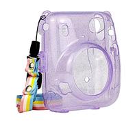 Duiaynke Instant Mini 11 - Funda rígida protectora con correa antipolvo para Fujifilm Instax Mini 11 (morado)