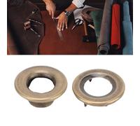 DUIMIMI 100 Juegos Ojetes Metálicos 8mm Con Arandelas Para Lona Cuero (Bronce)