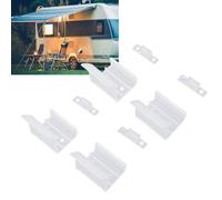 DUIMIMI 20PCS RV Sliding Mirrored Door Latch Clear Lock Motorhomes Camping | Cierre Silencioso, Sujeción Firme, PVC Flexible, Ajuste Fácil con Tornillo, Uso en Armario, Larga Duración, Apertura Rápida