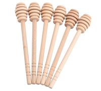 DUIMIMI 50 Piezas Palito Miel Con Ranuras Profundas Para Frascos De Miel (Toma Honey King Ranura 16CM)
