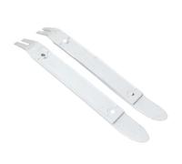 DUIMIMI Barra de palanca acero 4140 alta resistencia extracción molduras punta curva ultrafina cromada doble propósito removedor sujetadores desmontaje interior automotriz