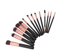 DUIMIMI Cepillos de maquillaje 14pcs conjunto de cepillos de cepillo de cepillo de sombras de ojos de rubor cepillo de maquillaje para mujeres, kit de maquillaje de viaje