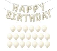 DUINIU 1 Globo De Banner De Feliz Cumpleaños, 1 Juego De Globos De Papel De Aluminio, Creatividad Clásica, Accesorios De Fondo De Disparo, Juego De Decoración para Fiestas De Cumpleaños.