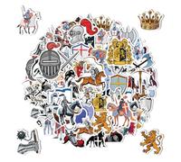 DUINIU 120 Pegatinas De Graffiti De Caballero, Pegatinas De Decoración Creativas, Materiales De Diario De Cuenta Manual, Adecuados para Decoración De Cuadernos Y Artículos.