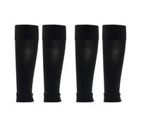 DUINIU 2 Pares De Calcetines Negros Sin Pies, Calcetines De Fútbol Leggings, Medias Protectoras Deportivas, Adecuadas Para Escenas De Deportes De Pelota.