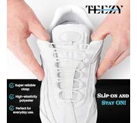 DUINIU 2 Pares De Cordones Libres Y 2 Pares De Hebillas Cápsula, Cordones Redondos Elásticos, Cordones Para Niños Adultos, Hebillas Elásticas Gratuitas Para Zapatos.