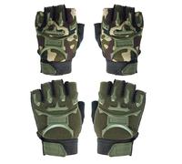 DUINIU 2 Pares De Guantes Deportivos De Medio Dedo, Antideslizantes, De Agarre Estable, Transpirables Y Cómodos De Usar, Adecuados Para Montar, Usar Scooter Y Patineta, Camuflaje.