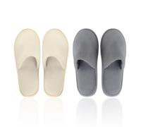 DUINIU 2 Pares De Zapatillas, Zapatillas Antideslizantes, Zapatillas De Viaje Portátiles, Chanclos Reutilizables, Adecuados Para Hoteles Y Baños.