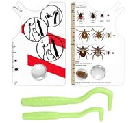 DUINIU 2 Tarjetas para Atrapar Garrapatas para Mascotas Y 2 Clips Verdes para Garrapatas, Juego De Tarjetas para Atrapar Insectos para Mascotas In Vitro, Control De Insectos Al Aire Libre.