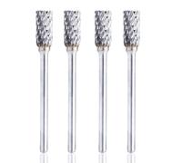 DUINIU 4 Limas Rotativas De Acero De Tungsteno De Doble Rendija Tipo A, Herramientas De Corte Y Rectificado De Grado Industrial, Grabado Y Pulido.