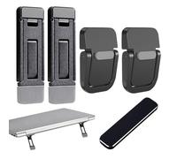 DUINIU 4 Piezas De Soportes Invisibles para Computadora Y 1 Pegatina Trasera para Teléfono Móvil, Patas De Soporte De Enfriamiento Portátil, Mini Soporte Multifunción, Accesorios para Computadora.