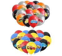 DUINIU 40 Piezas De Globos con Motivos De Carreras, Decoraciones De Juegos De Carreras, Juguetes Inflables para Niños Y Suministros De Decoración para Cumpleaños Infantiles.