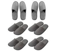 DUINIU 6 Pares Más Pantuflas De Terciopelo, Pantuflas Desechables Específicas Del Hotel, Prácticas Pantuflas Antideslizantes, Adecuadas Para Hoteles, Bed & Breakfast, Escenas De Bienestar.