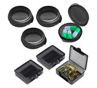 DUINIU 7 Pastilleros Portátiles Transparentes, Almacenados En Compartimentos, Organizados En Una Cantidad Diaria, Compactos Y Portátiles, Se Pueden Dividir En Vitaminas, Cuadrados.