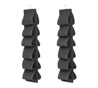 DUINIU Almacenamiento De Zapatero Cole De 2 Piezas, Diseño Plegable De Múltiples Capas, Instalación De Gancho Para Puerta Trasera, Accesorios De Almacenamiento Para Dormitorio.