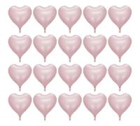 DUINIU Globos Rosados En Forma De Corazón De 20 Piezas, Globos De Papel De Aluminio, Lindos Globos Simples, Globos De Decoración De Fiestas.