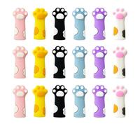 DUINIU Juego De 18 Piezas De Estuche De Lápices De Silicona con Garra De Gato, Estuche De Lápices De Dibujos Animados Lindo, Accesorios para Útiles Escolares para Niños.