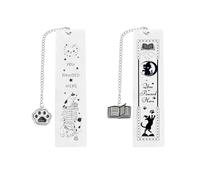 DUINIU Marcadores De Gatos De 2 Piezas, Accesorios De Lectura Prácticos Y Bonitos, Marcadores De Estilo Literario Y Estético, Adecuados para La Lectura Diaria.