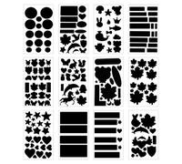 DUINIU Pegatinas De Parche De Múltiples Formas De 12 Piezas, Pegatinas De Parche Autoadhesivas para Chaquetas De Plumas, Adecuados para La Reparación Diaria De Daños En La Ropa.